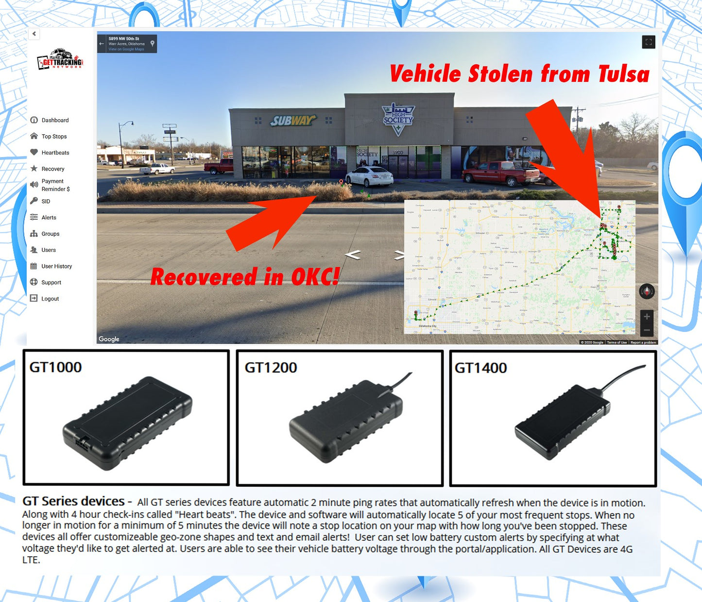 *GT1510-EV - Waterproof IP67 -  Wired Device - Best for Harsh Conditions